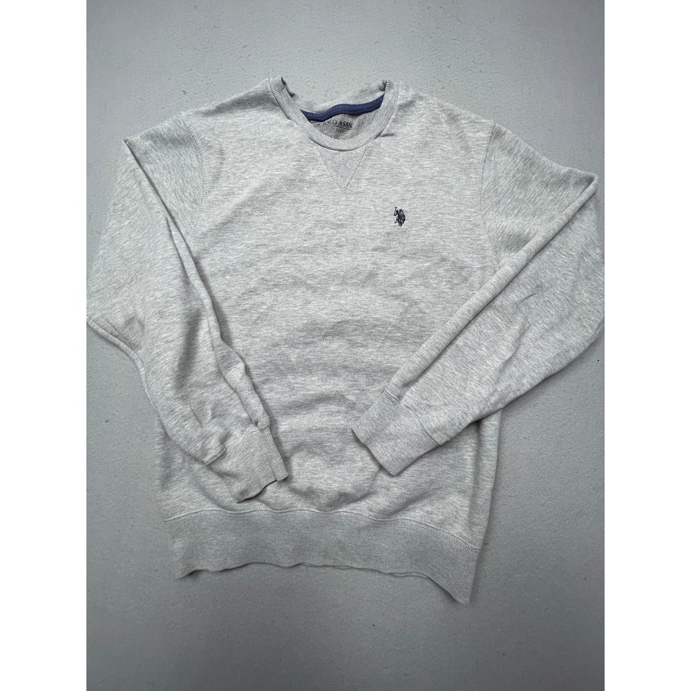 U.S. Polo Assn. Sweatshirt Cotton Polyester Gray Small Mens